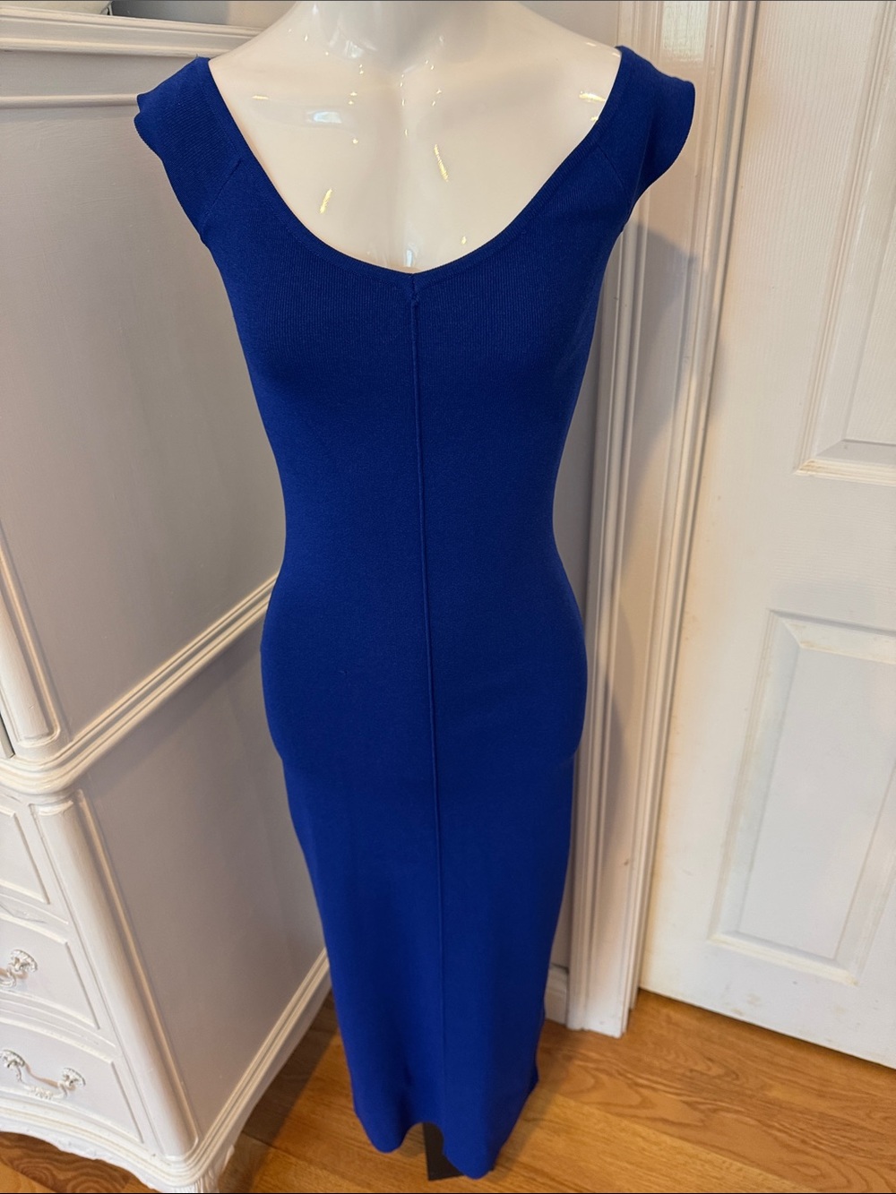 Zara Cobalt Blue Maxi Bodycon Dress